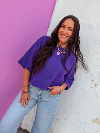 Purple Pop Sweater