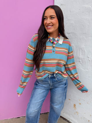 Rowan Striped Knit Top