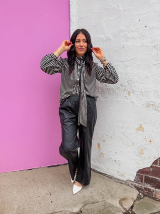 Lia Striped Button Down