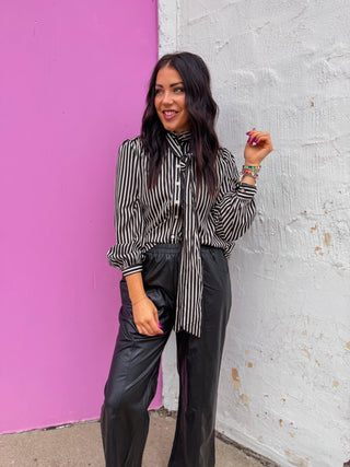 Lia Striped Button Down