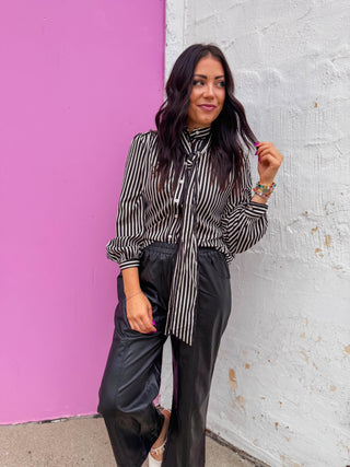 Lia Striped Button Down