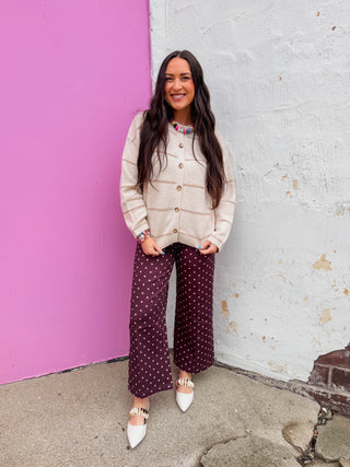 Hollyn Striped Cardigan