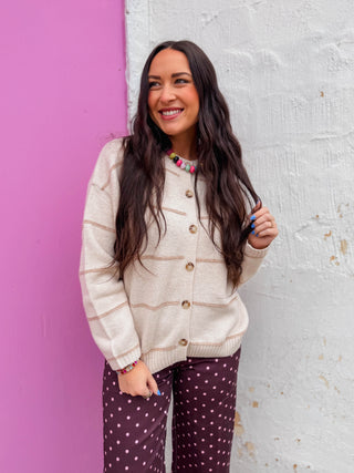Hollyn Striped Cardigan