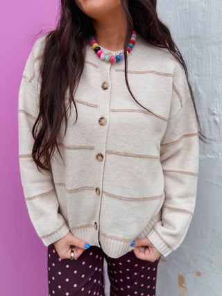 Hollyn Striped Cardigan