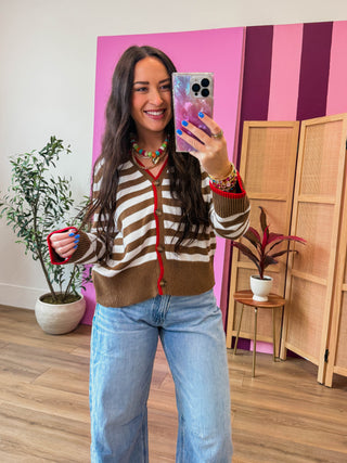 Adler Striped Cardigan
