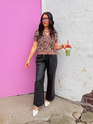 Tenley Floral Knit Top