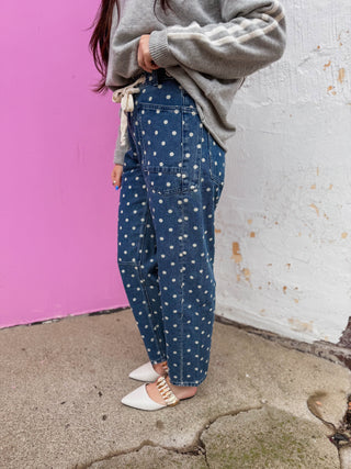 Sutton Polka Dot Barrel Pants