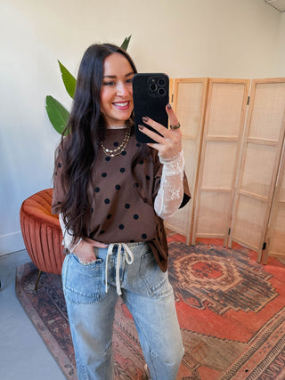 On The Spot Tee-Brown