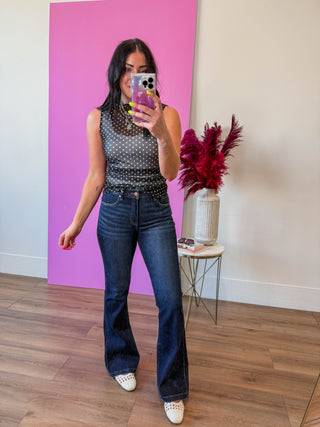 Mindy High Rise Flare Denim