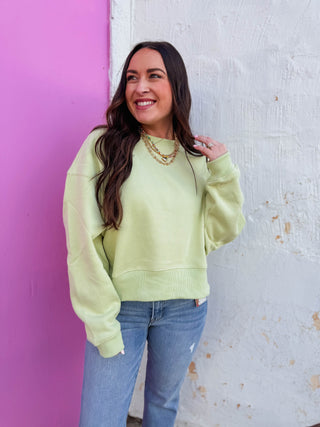 Easy Living Crewneck-Sage