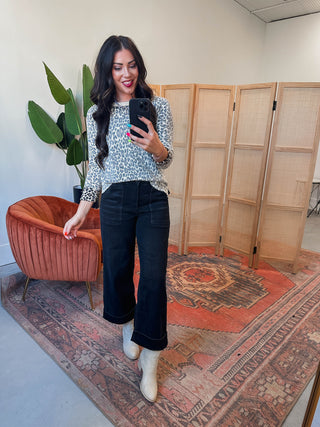 Kova Leopard Sweater-Brown