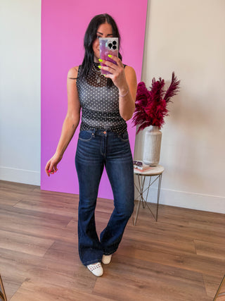 Mindy High Rise Flare Denim