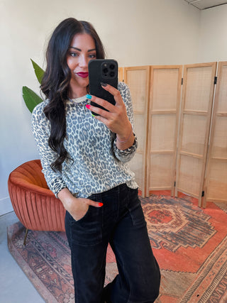 Kova Leopard Sweater-Brown