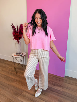 Easy Does It Pants-Tan