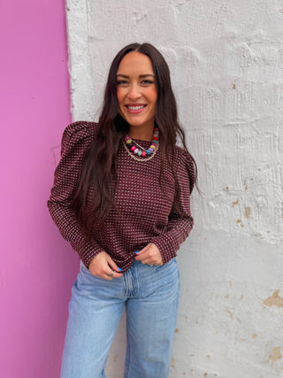 Jillian Top-Wine