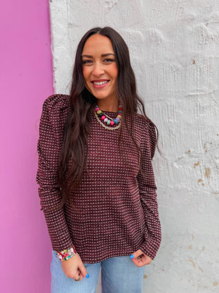 Jillian Top-Wine