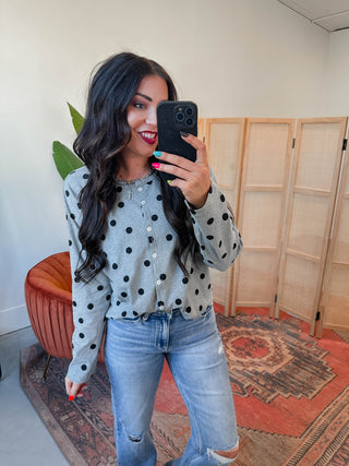 Sweet Spot Cardigan-Grey