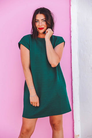 Talia Mini Dress-Dark Green