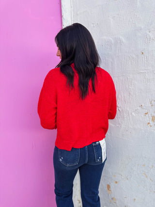 Sweet Comfort Cardigan-Poppy