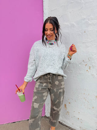 Palmer Sweater-Heather Grey