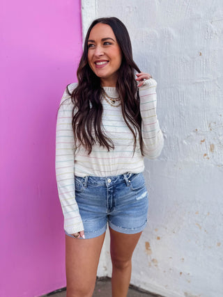 Good Vibes Sweater-White