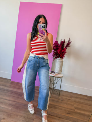 Alexa Striped Knit Tank