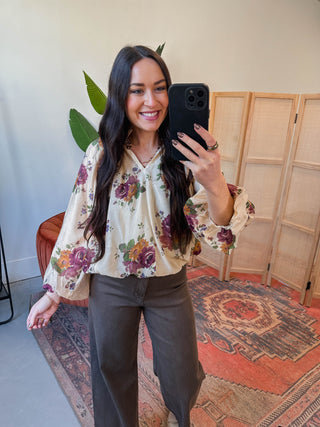Rose Floral Top