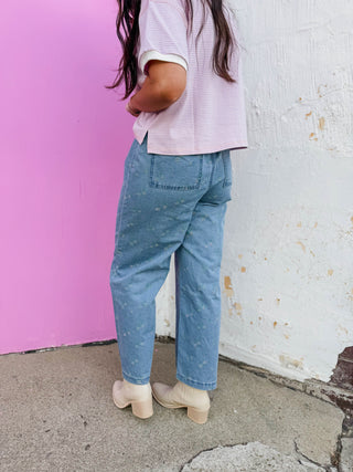 Petal Pop Denim Pants