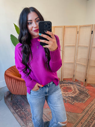 Sophia Sweater-Magenta
