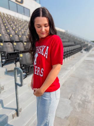 Nebraska Helmet Huskers Tee