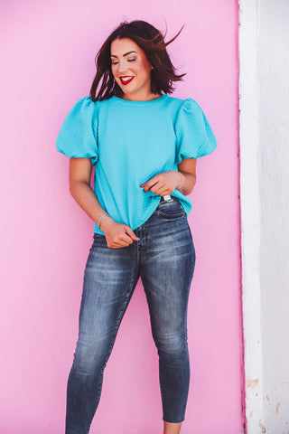 Kate Top-Turquoise