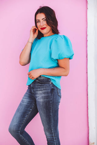 Kate Top-Turquoise