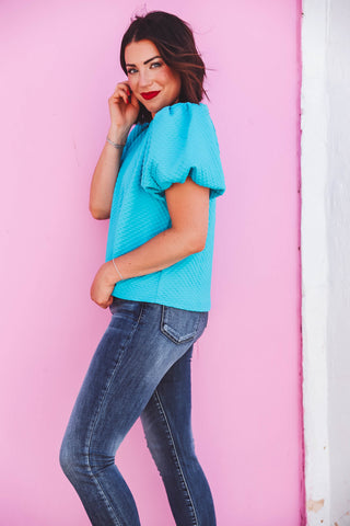 Kate Top-Turquoise