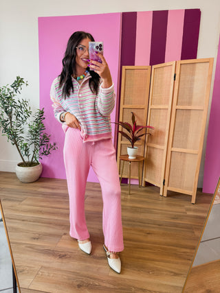Rainbow Rush Cardigan-Strawberry Mix