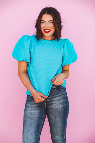 Kate Top-Turquoise