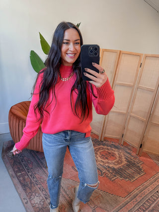 Sophia Sweater-Coral