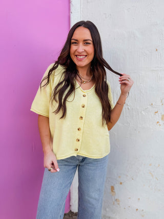 Quinn Sweater-Lemon