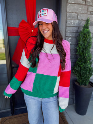 Gabi Color Block Sweater