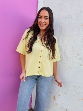 Quinn Sweater-Lemon