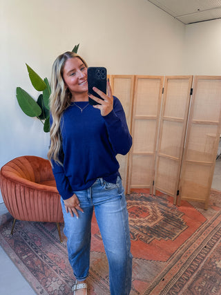 Nadine Sweater-Navy