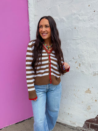 Adler Striped Cardigan