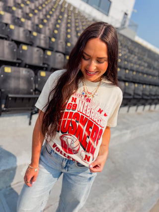 Nebraska Huskers Volleyball Tee