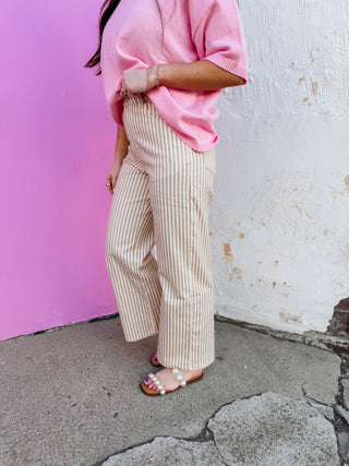 Easy Does It Pants-Tan