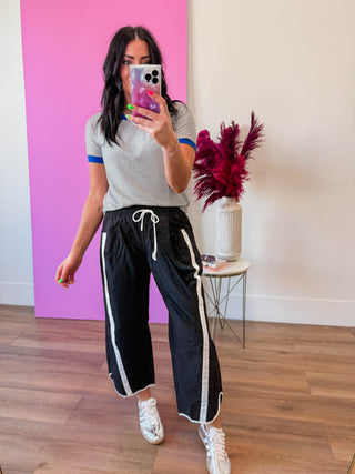 Freeform Barrel Pants-Black