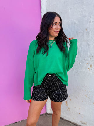 On The Dot Shorts-Black