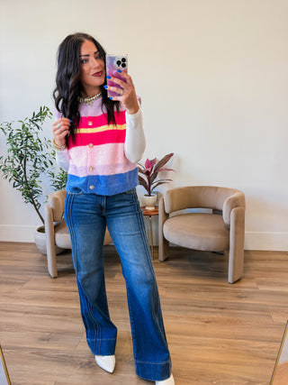 Blaire Color Block Sweater Vest