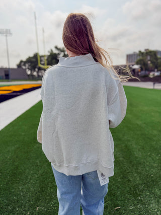 Nebraska Embroidered Mock Neck