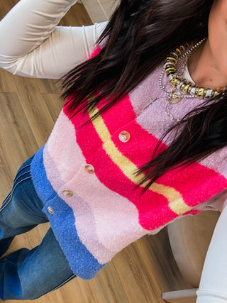 Blaire Color Block Sweater Vest