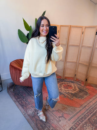 Laid Back Mock Neck Sweatshirt