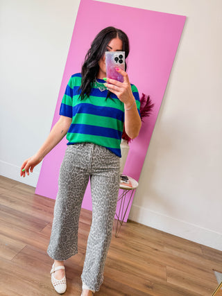 Wild Card High Rise Wide Leg Denim